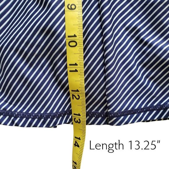 KYODAN Skort Diagonal Striped Navy White Tennis Pickleball Size S - Picture 8 of 10